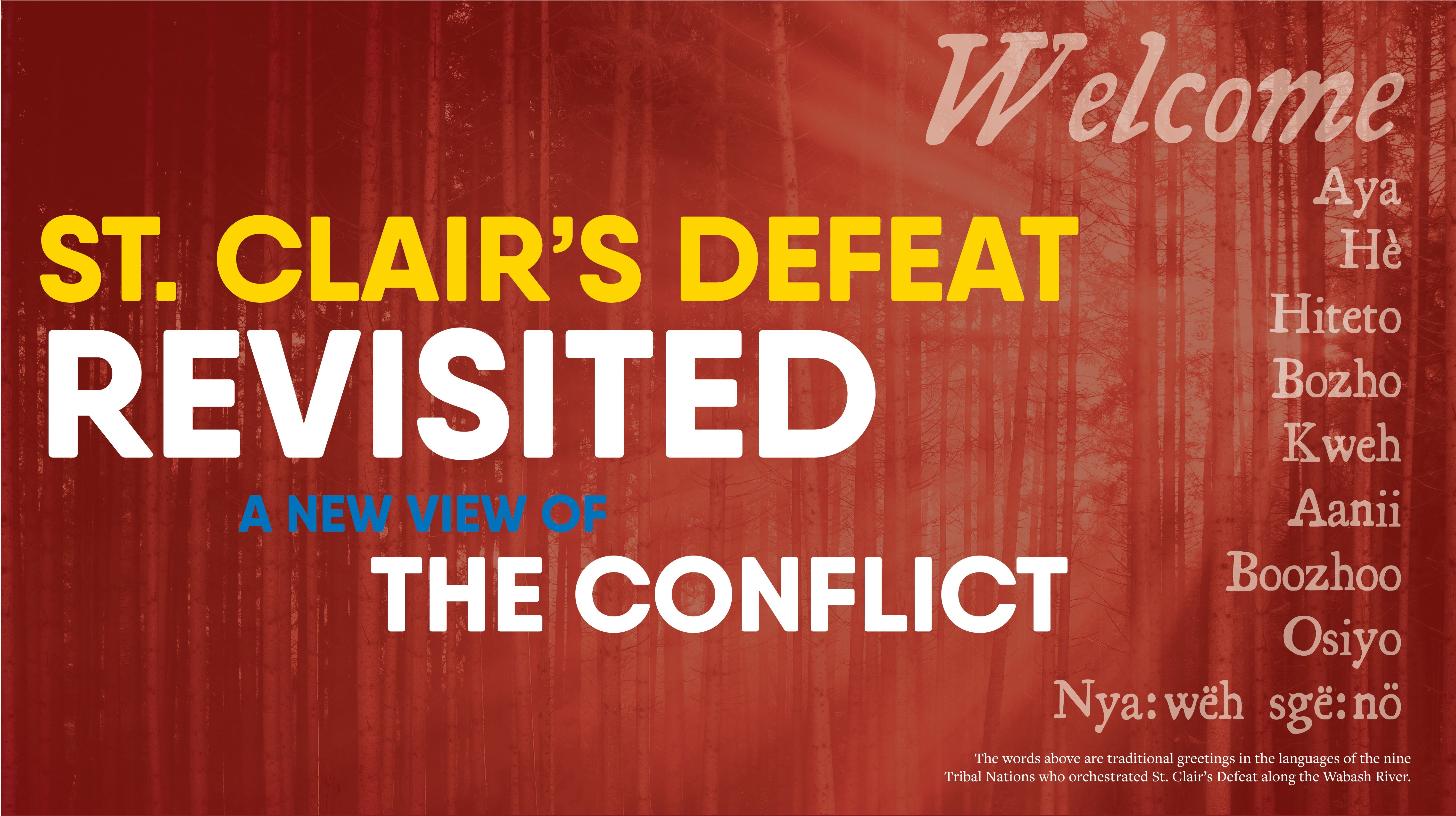 Graphic from the St. Clair’s Defeat Revisited museum exhibit