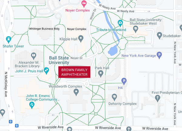 Brown Family Amphitheater Map