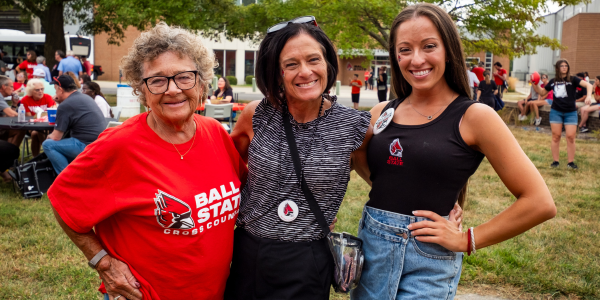 Three women posing at CharlieTown