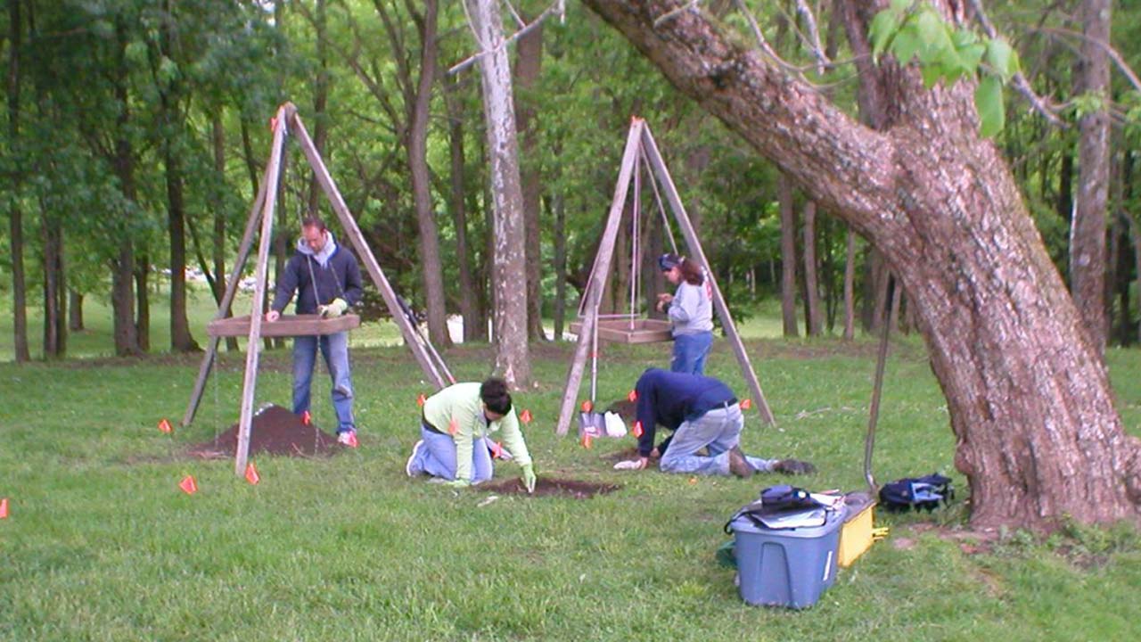 Students working on project