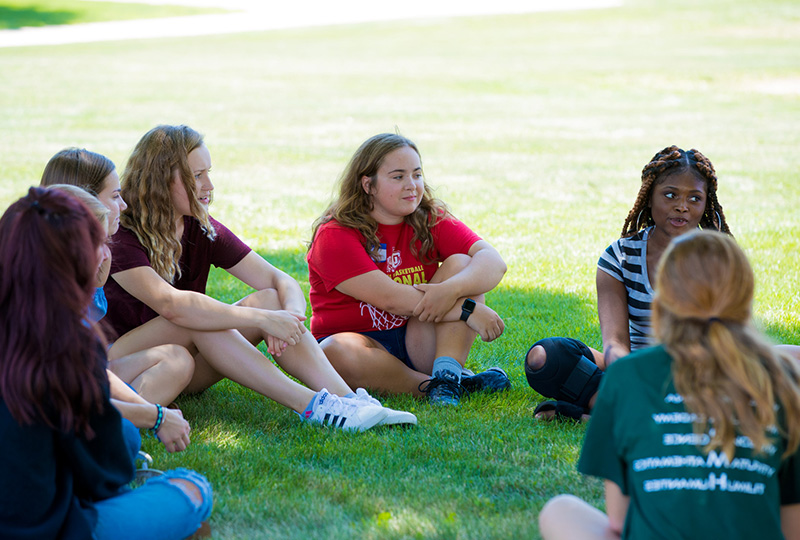 Students at the Quad