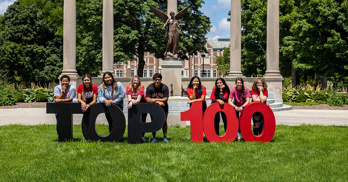 Top 100 Student Awards Ball State University