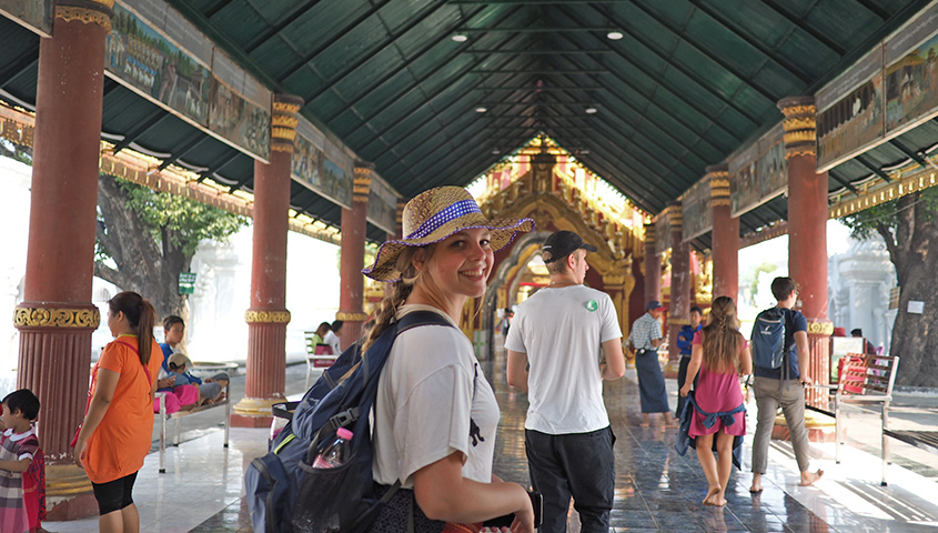 Students on a CAP Asia trip