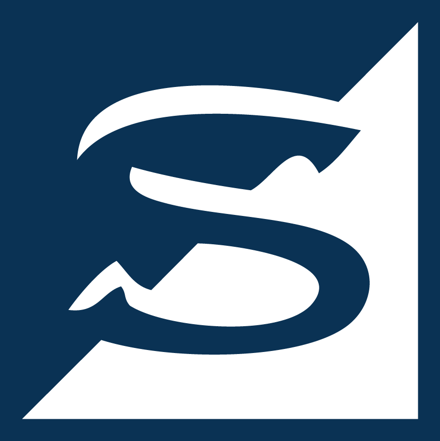 Shepherd Insurance logo-Large S half blue half white