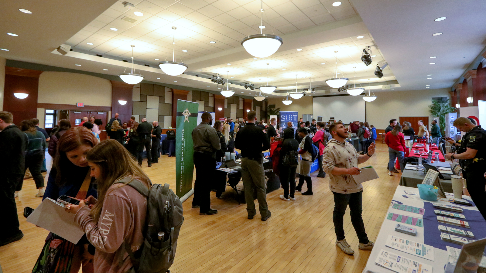 Students and employers at the 2024 CJC Career Fair