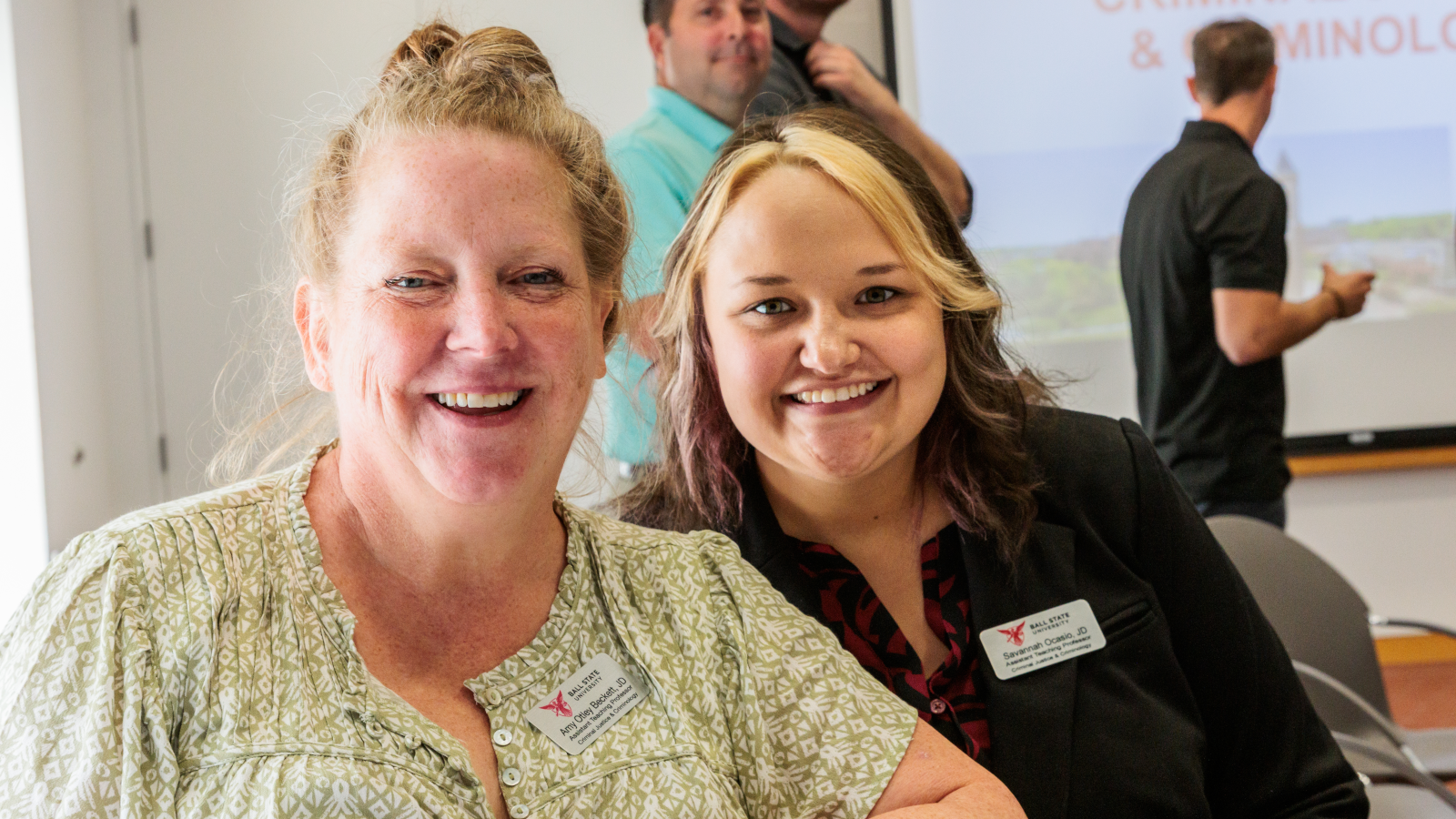Professor Beckett and Professor Ocasio (who is also an alumni!)