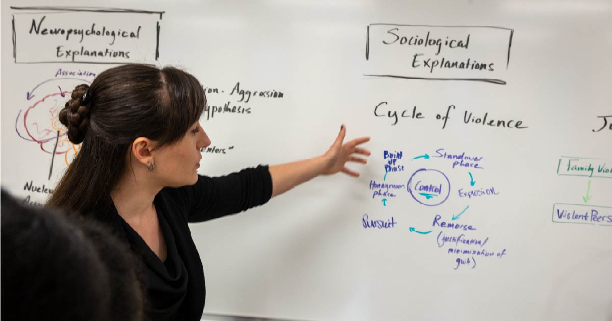 Criminology classroom