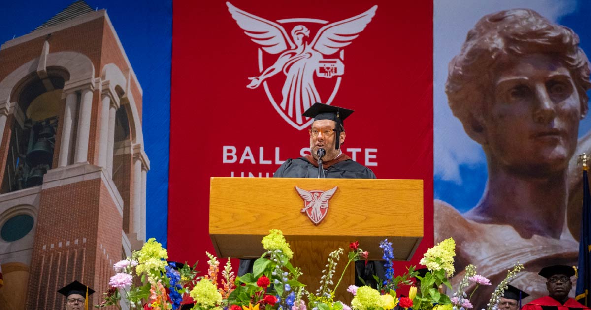 Ball State Summer 2025 commencement ceremony.