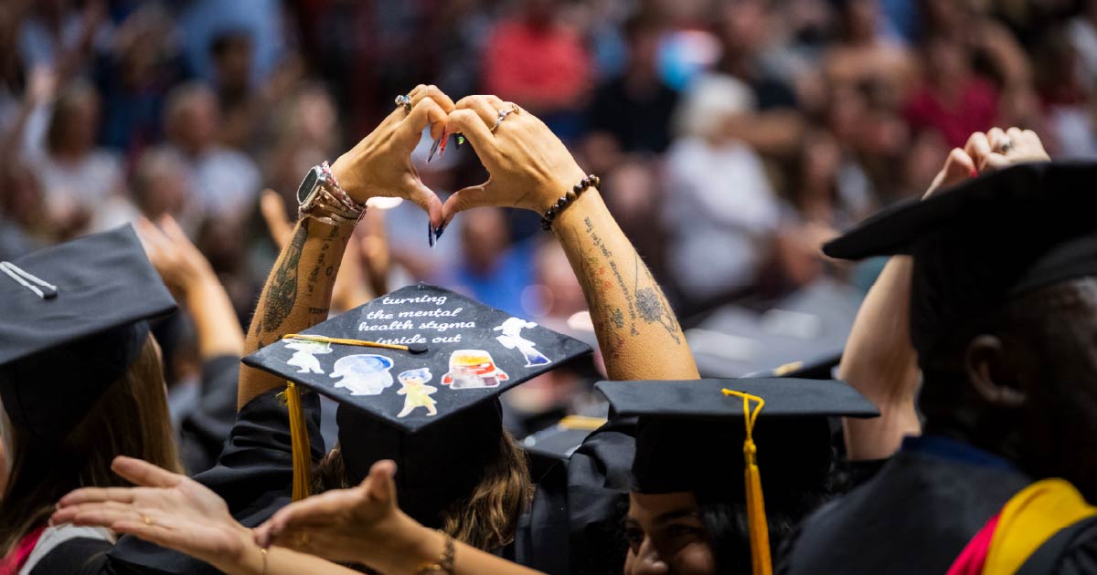 Ball State Summer 2025 commencement ceremony.