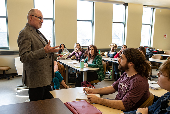 Faculty teaching class