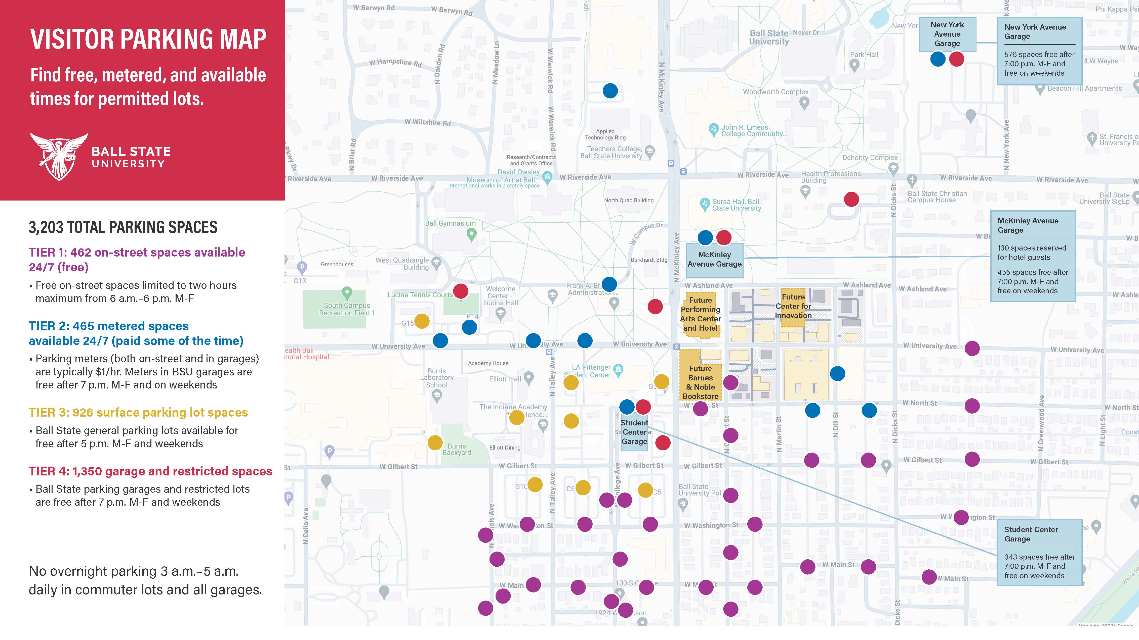 Screenshot of our visitor parking map