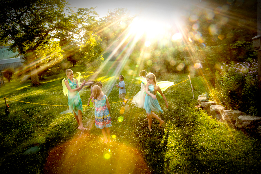 children dressed as fairies by Christy Woods