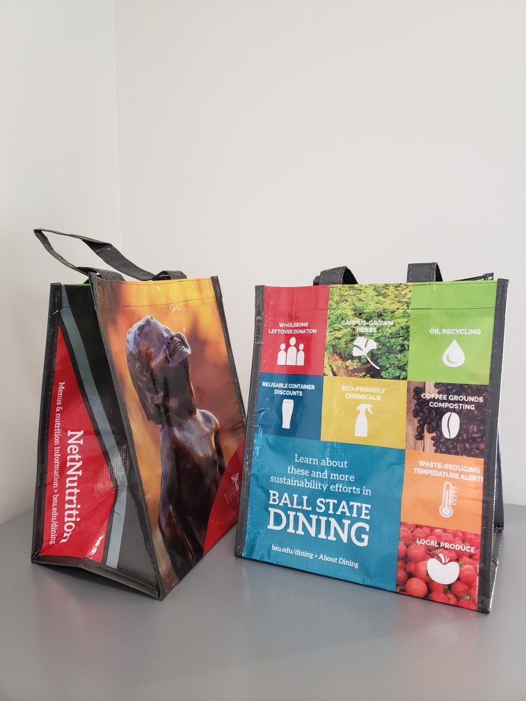 Reusable bag made from recycled materials