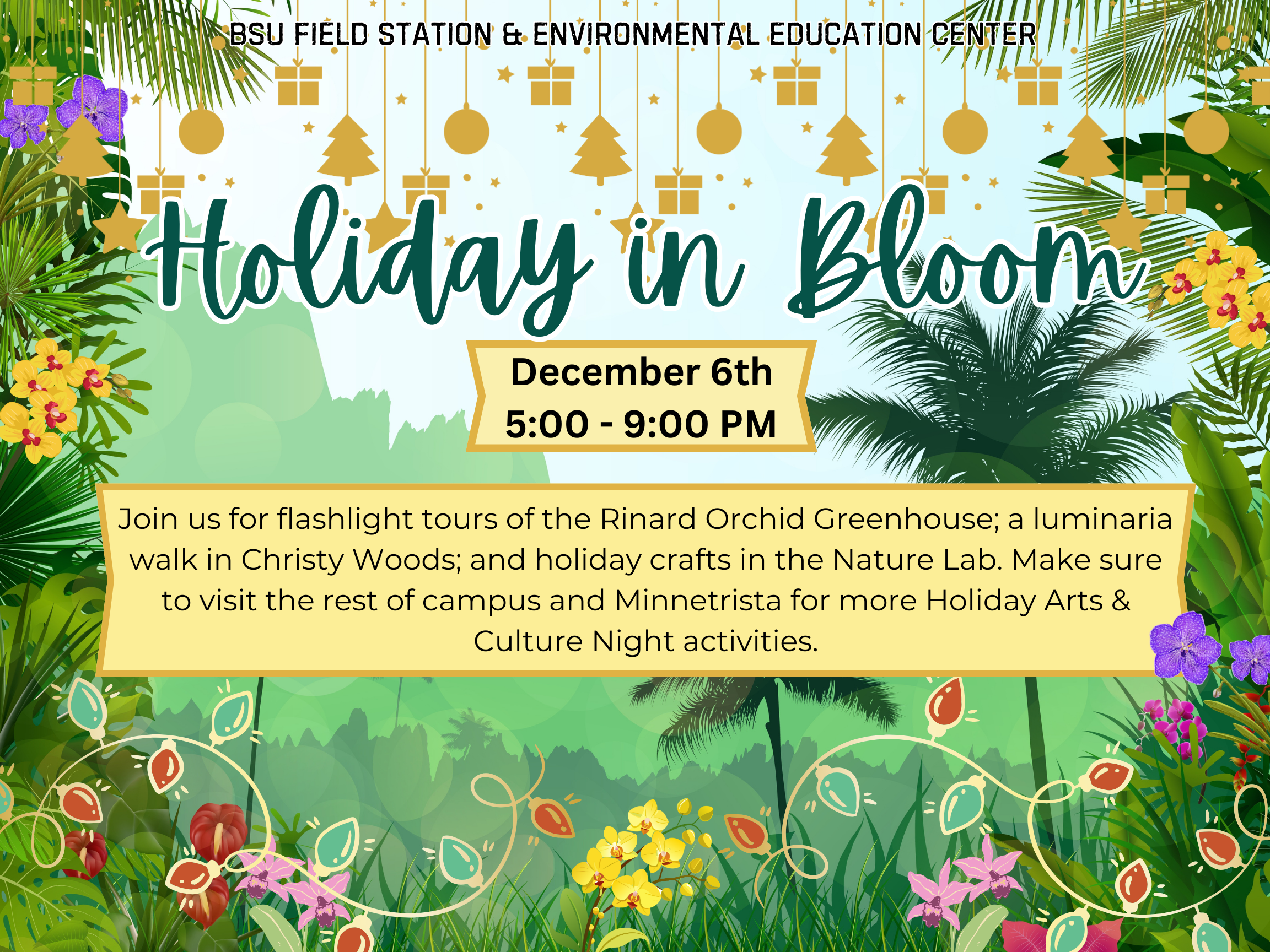poster advertising annual Holiday in Bloom program