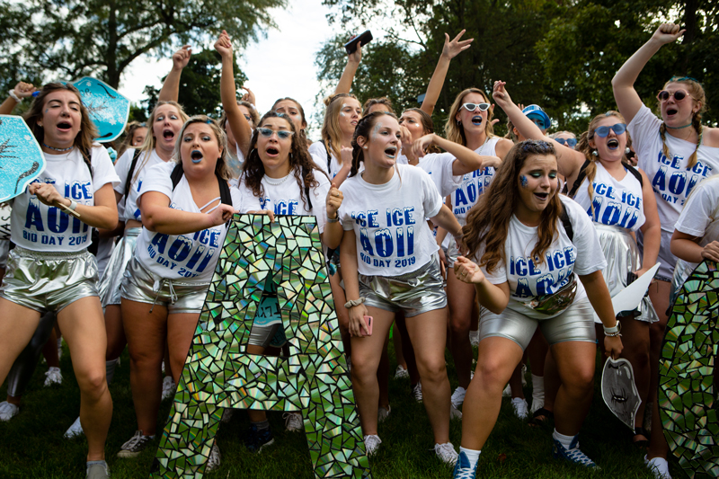 Sorority cheering