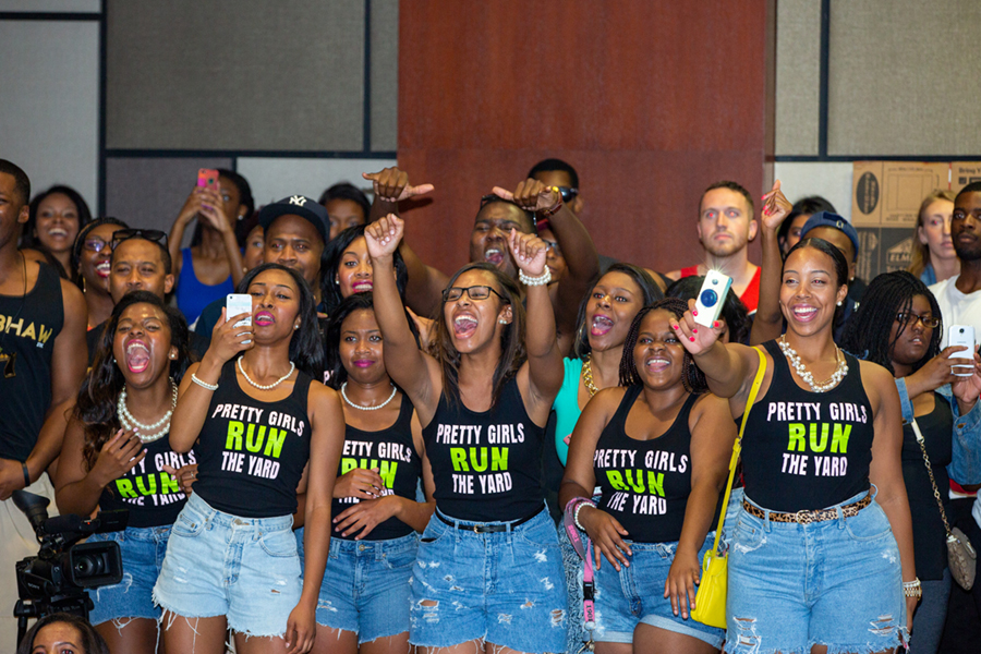 A group of Greek Life members in the NPHC