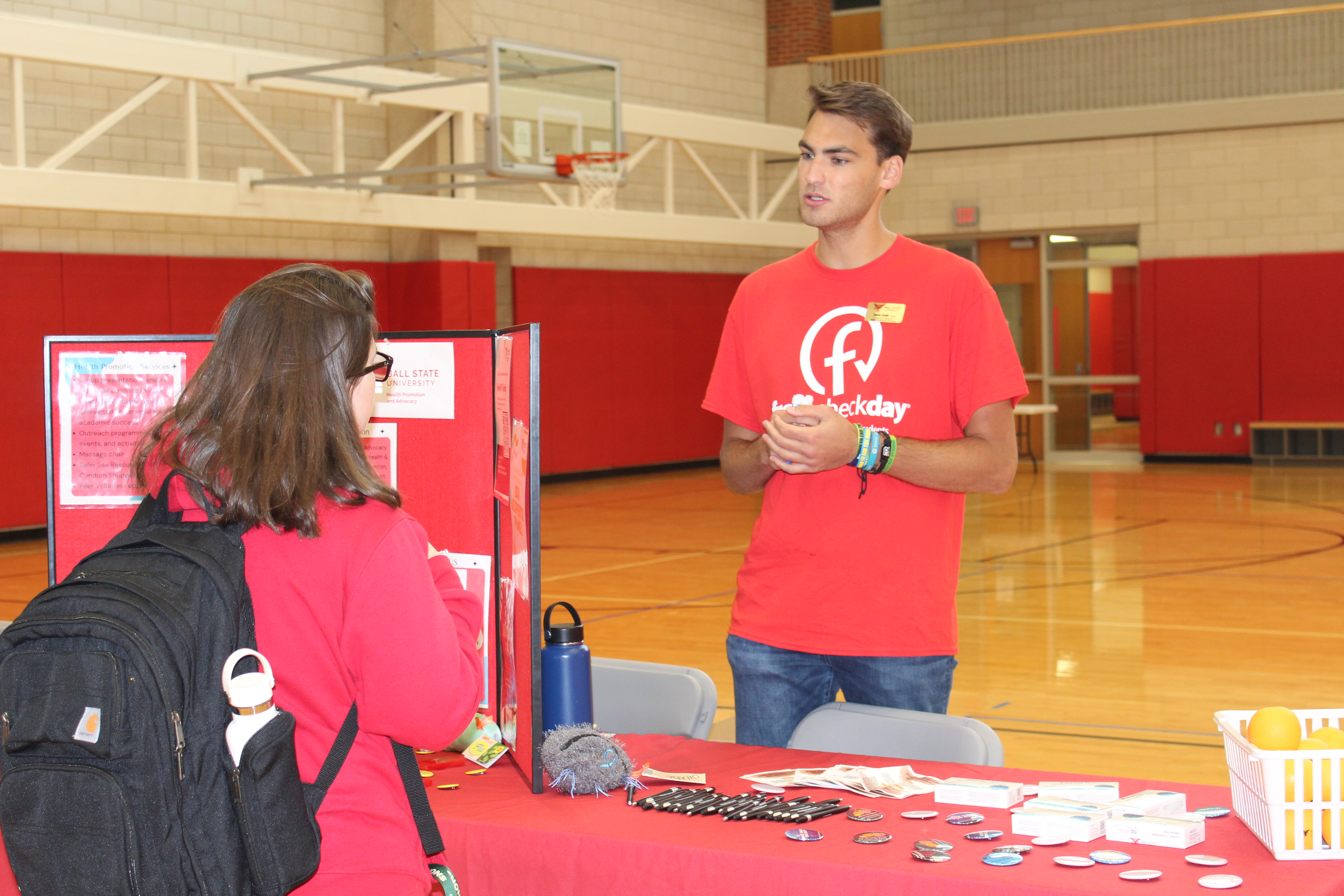 Students at the Health Fair