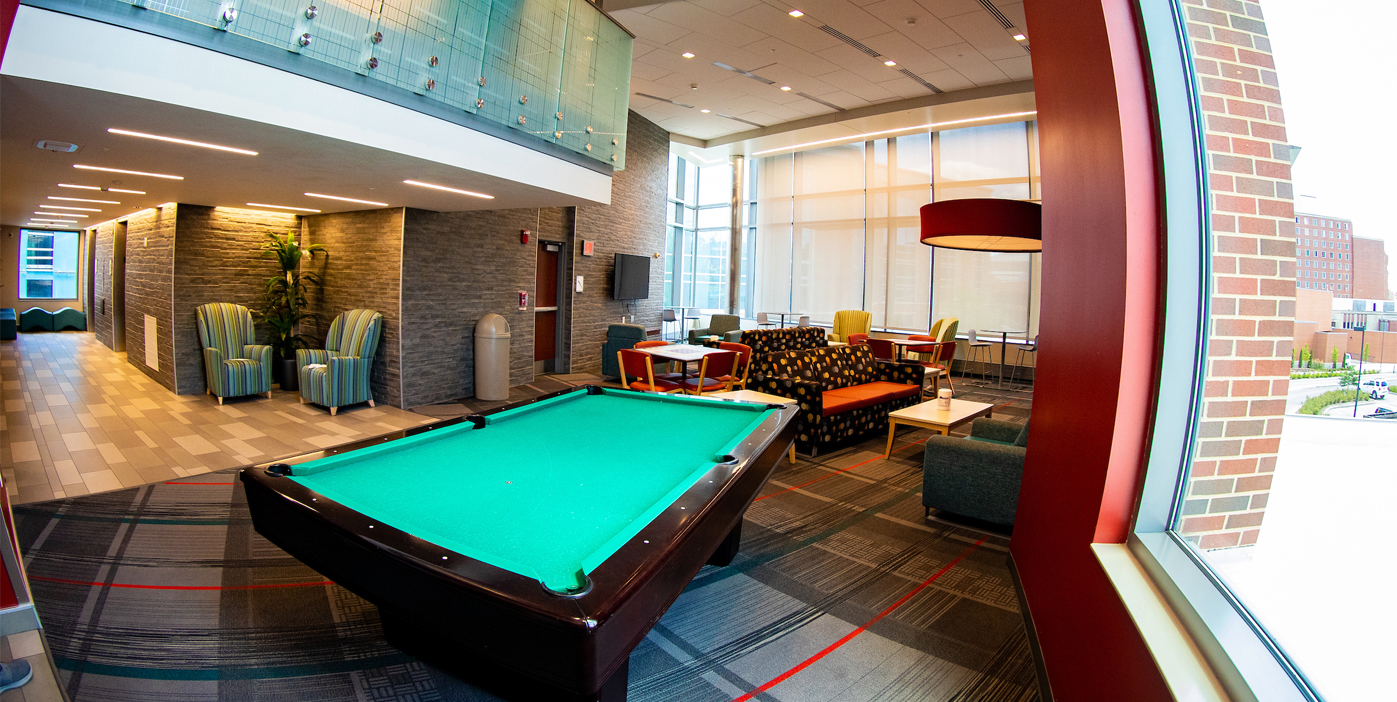 Interior Lounge Pool table