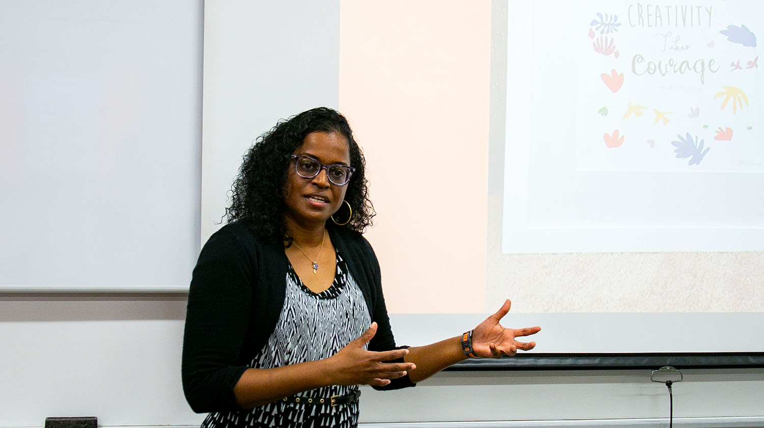 marketing professor lecturing