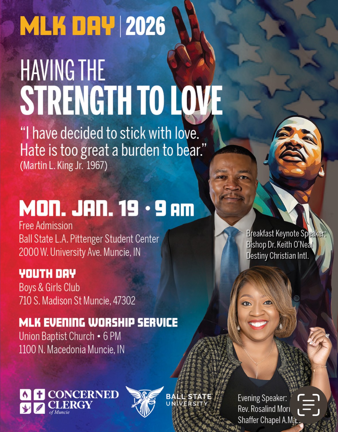 MLK Day 2026 Speaker Flyer