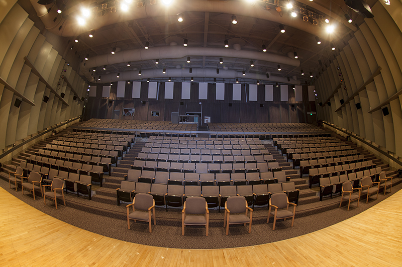 Pruis Hall from the stage