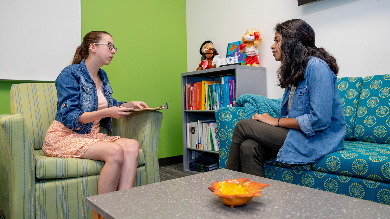 Bachelor's of Social Work students talking about courses