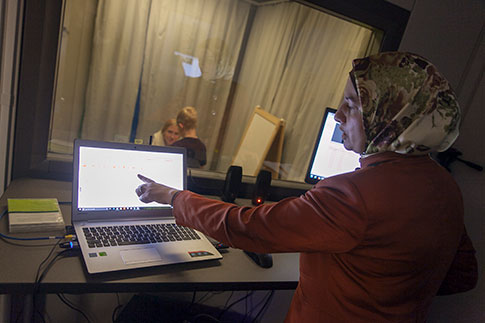 Dr. Shireen Kanakri in the Health Environments Design Research Lab