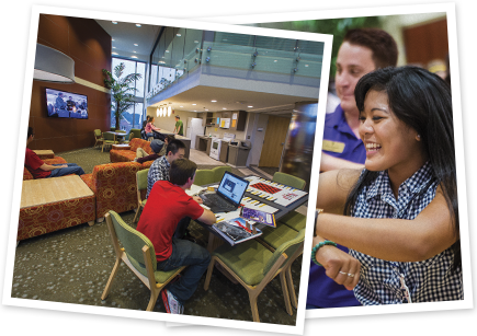 Polaroids of students