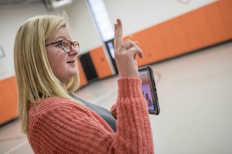 student at Indiana School for the Deaf