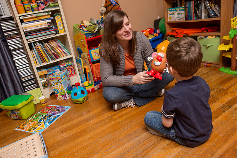 student teaching child