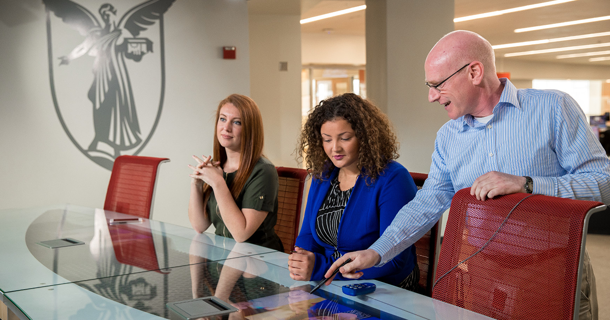 Students with John Anderson