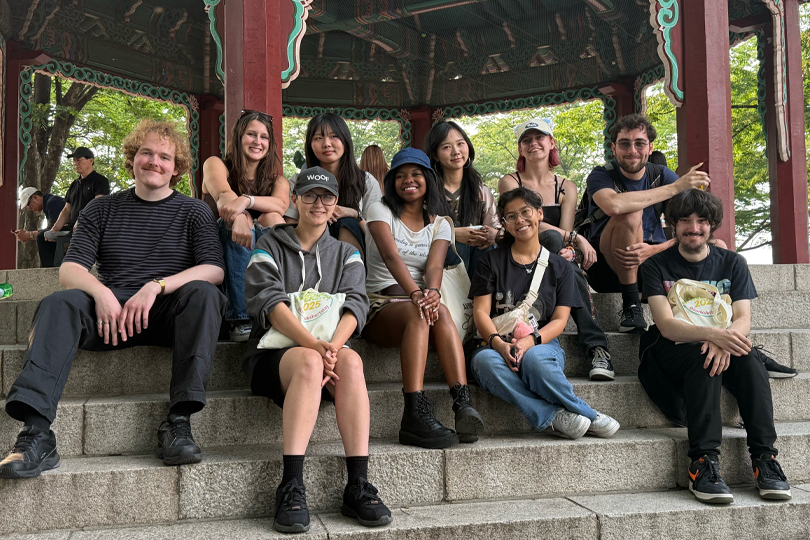 Students in South Korea