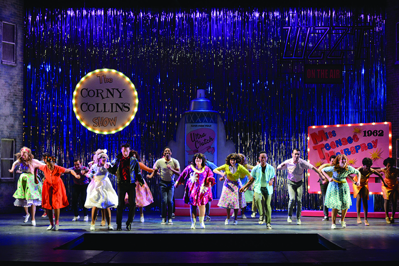 students perform Hairspray on stage