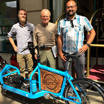 Ball State student with Mayor