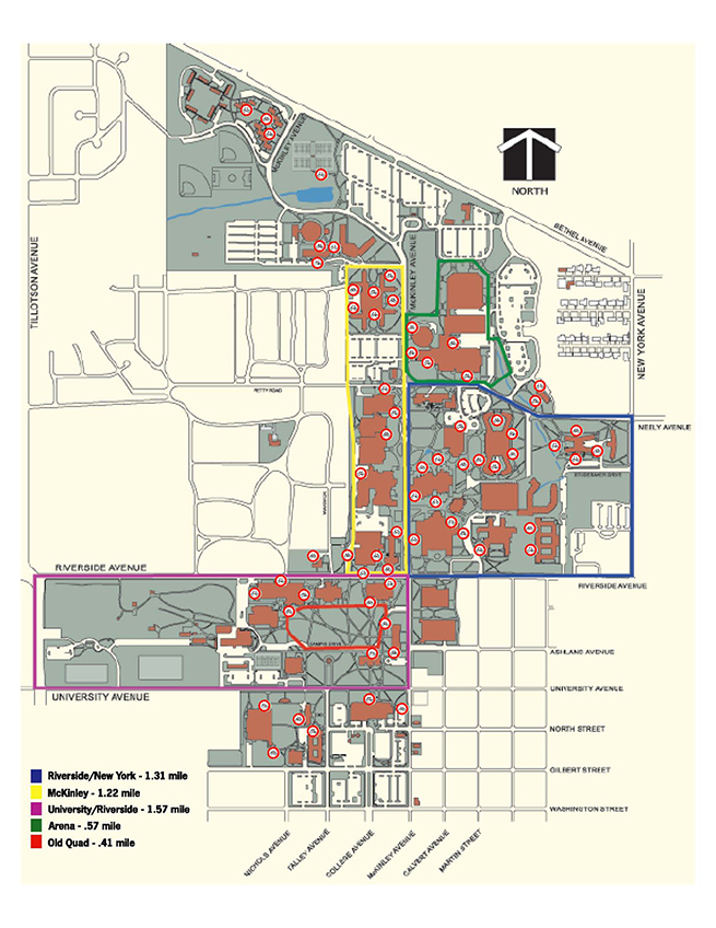 Ball State Campus Map Bike And Walking Maps | Ball State University