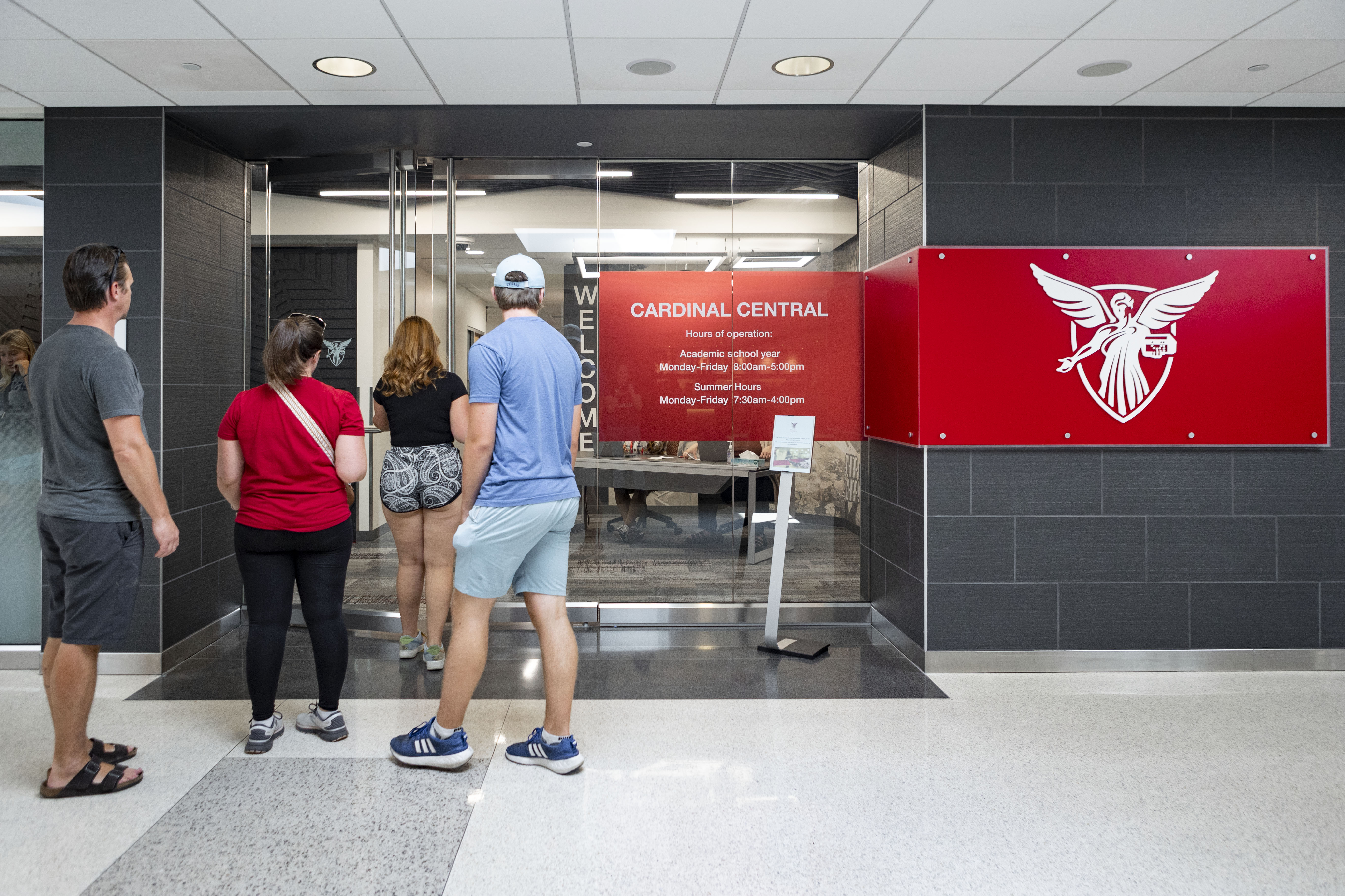 Outside entrance of Cardinal Central