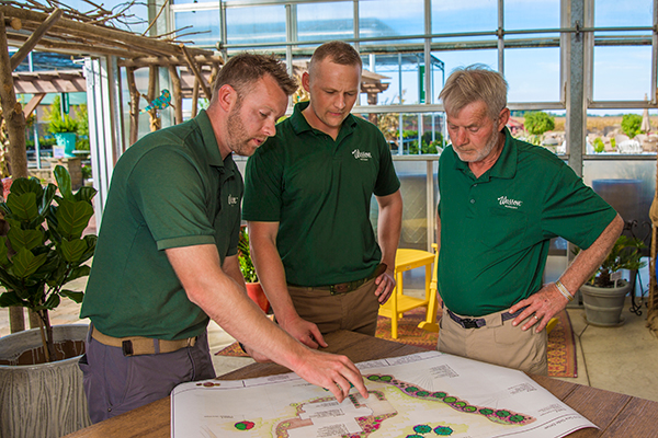 Bob Wasson with his brother and father