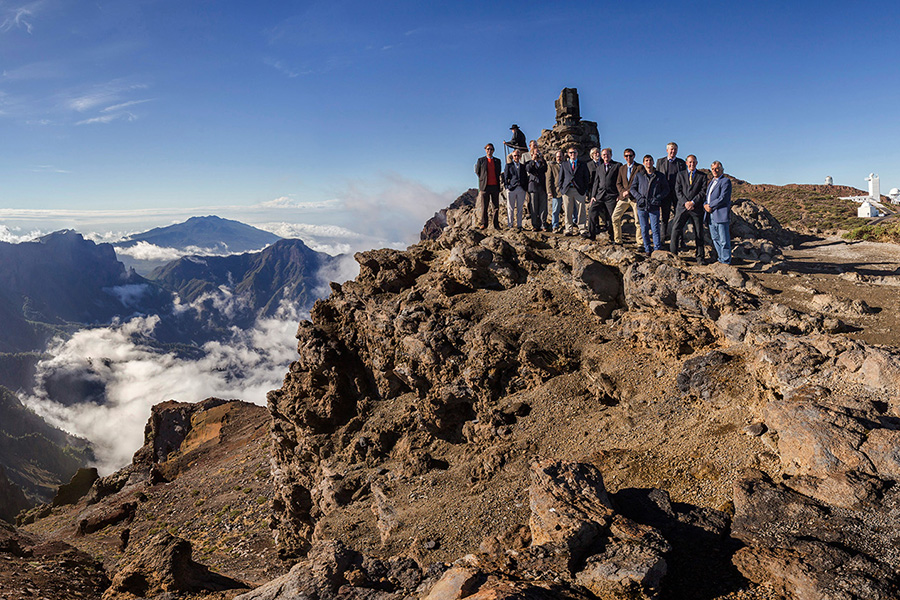 Researchers in the mountains