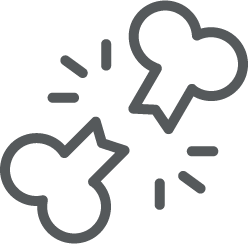 icon of a broken bone