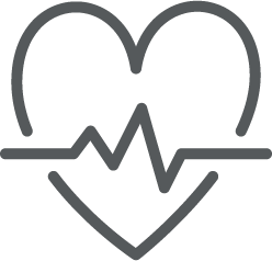 icon of a heart monitor