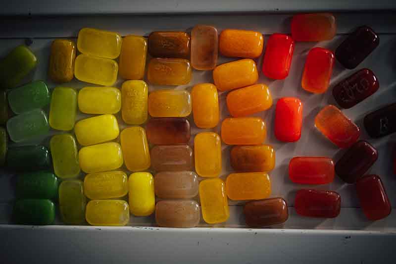 glass pieces for making glass art in the kiln