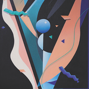 "Whine Club" oil on canvas by Katie Neece