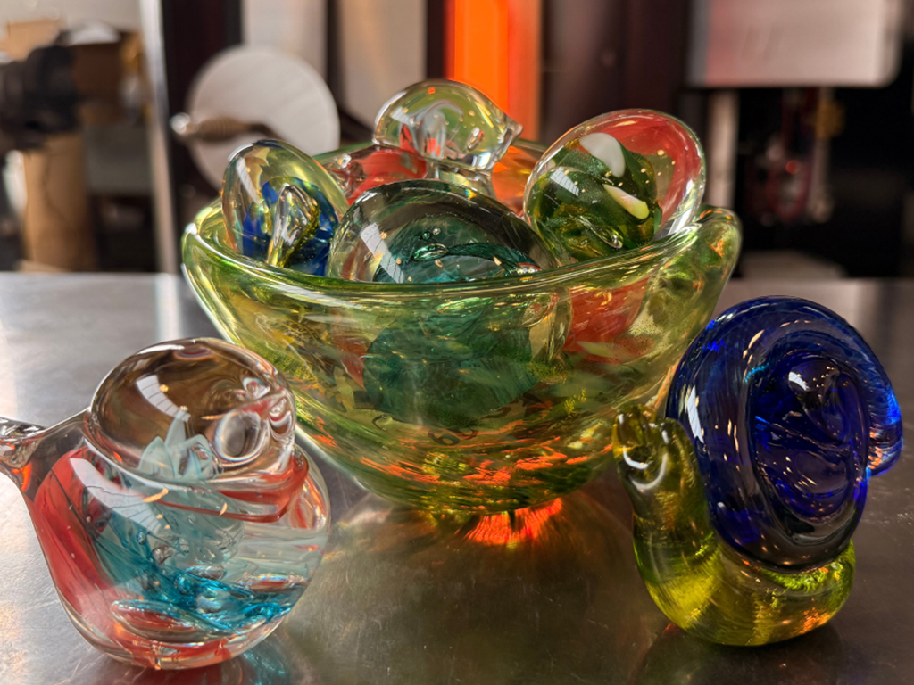 handmade seasonal spring glass art