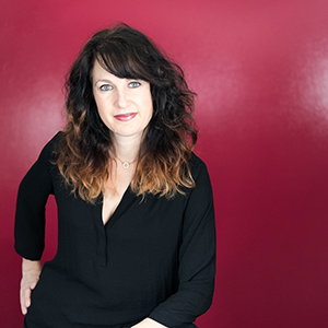 Vocalist Alexis Cole on Pink Wall by Andrew Bogard