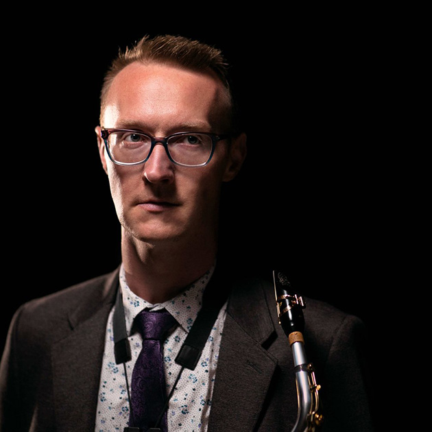 saxophonist Drew Whiting