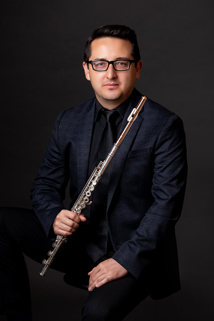 Flutist Daniel Velasco