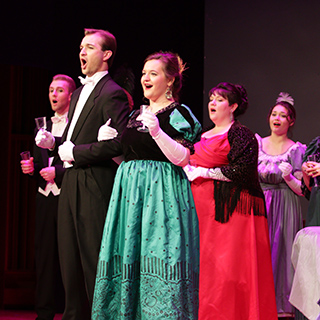 Opera singers during a performance