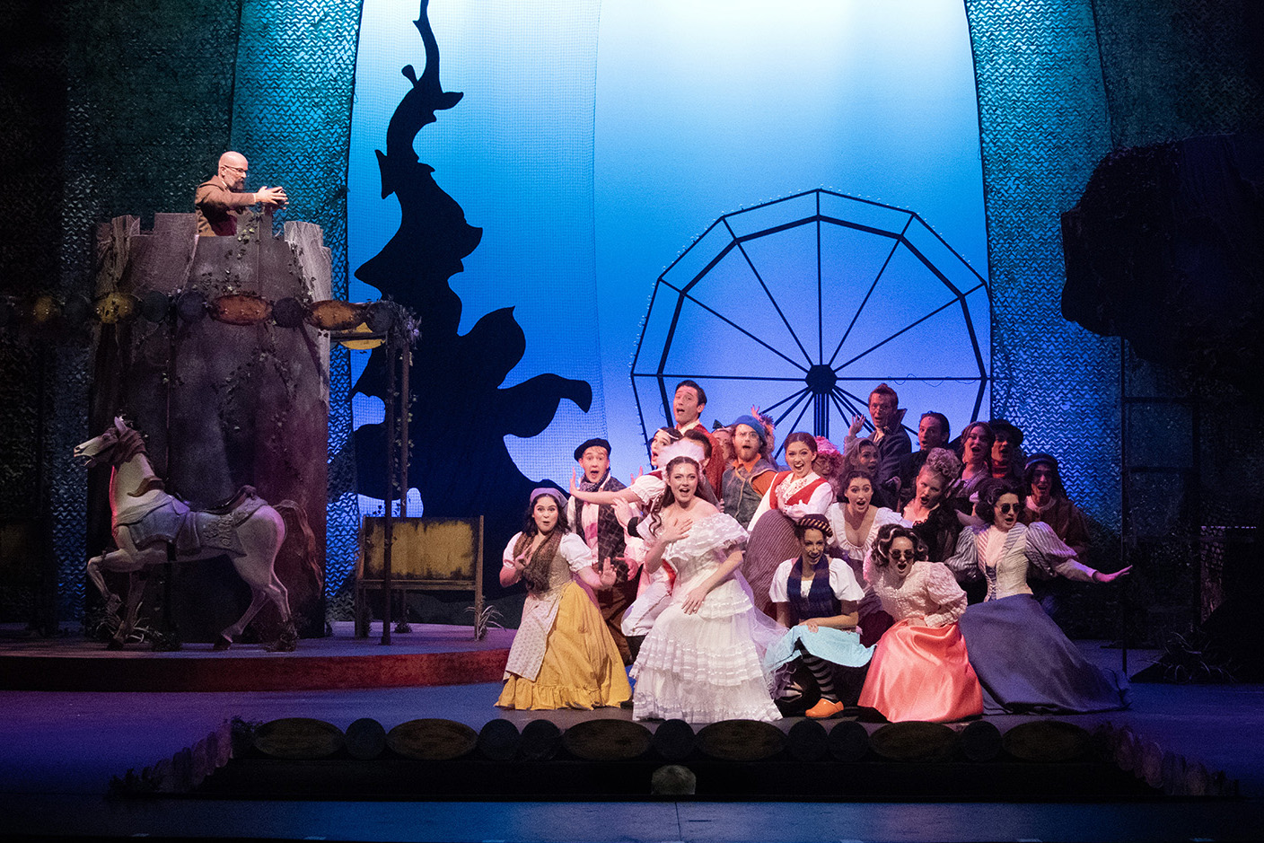 performers onstage during "INTO THE WOODS"