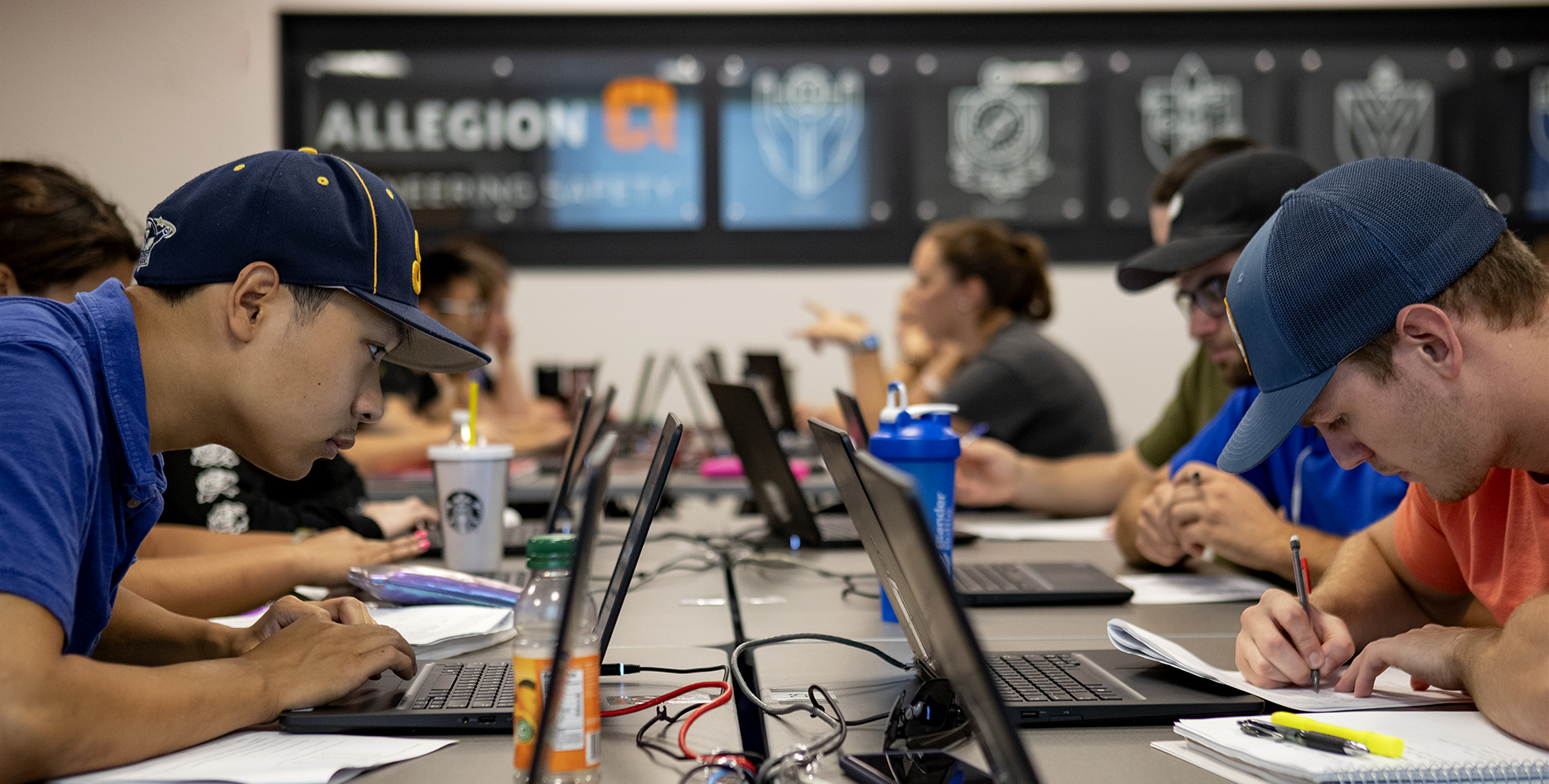 Students work in the Center