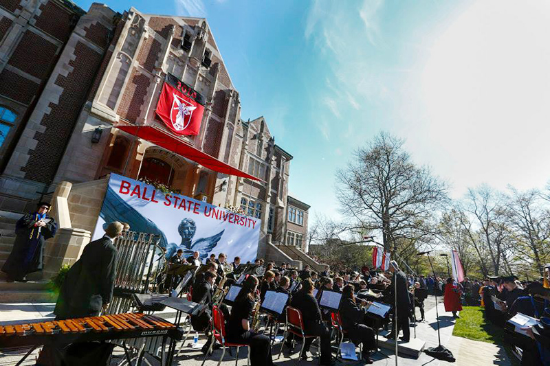 Some 2,900 graduates are eligible to participate in this year's Spring Commencement ceremony on the Arts Terrace.